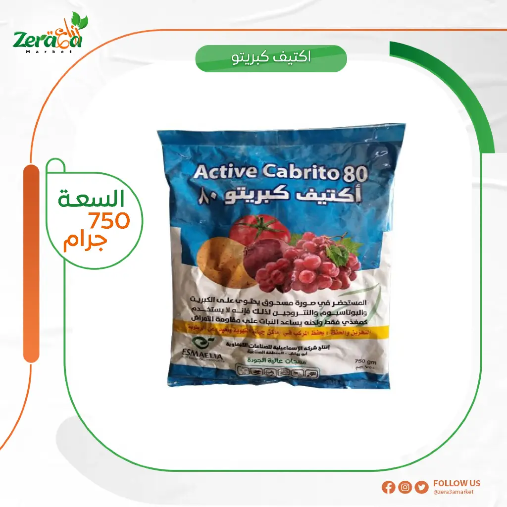 اكتيف كبريتو 80% كبريت ميكروني- 750 جرام